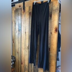 Sheer Black Mesh Pants